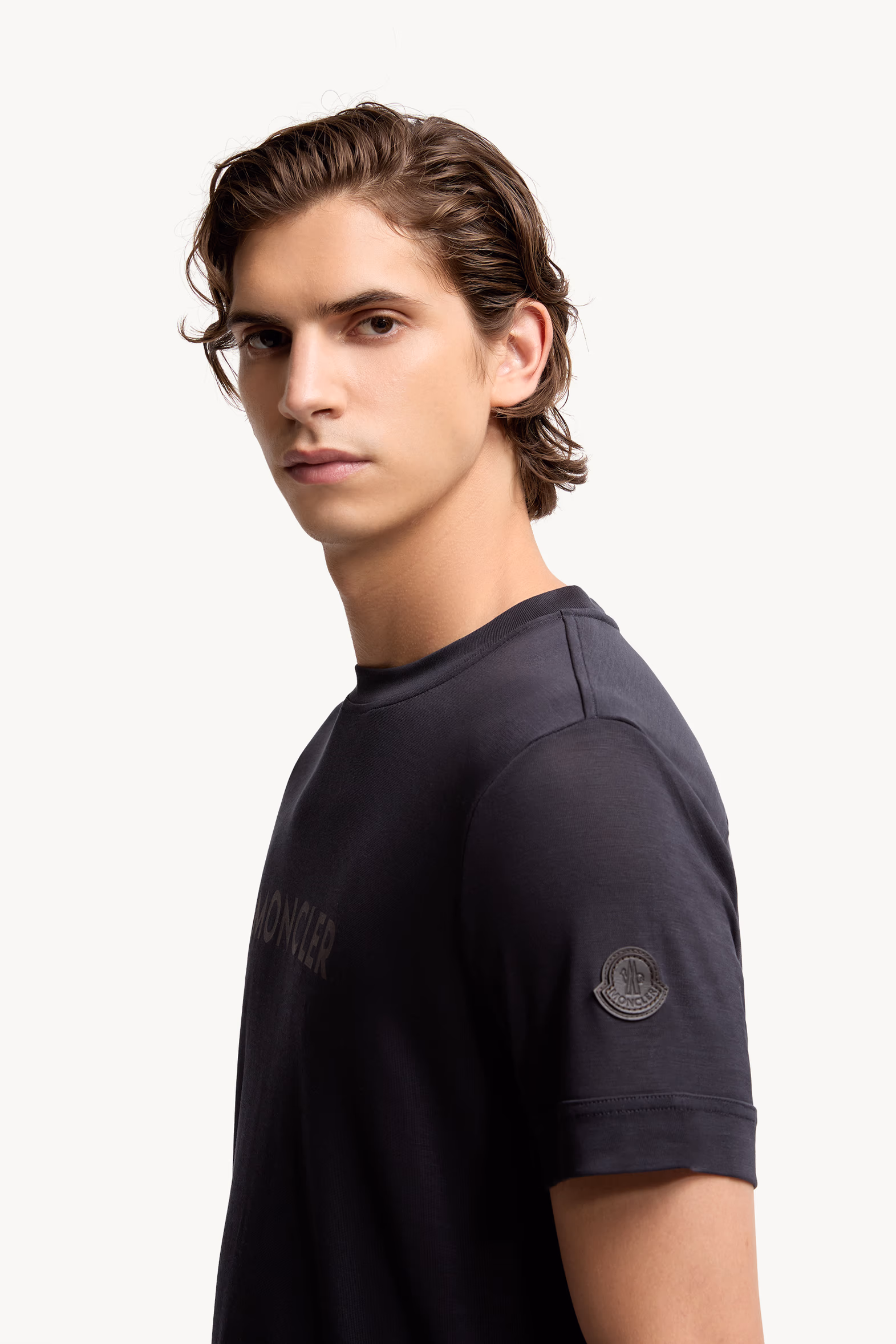 Logo T-Shirt Men Navy Blue Moncler 4